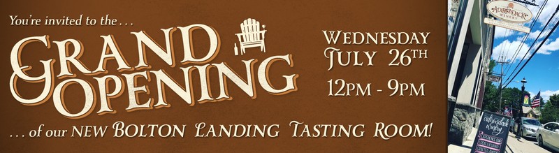 Adirondack Winery Bolton Landing Tasting Room Grand Opening