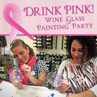 Drink Pink Wine Glass Painting Party Sold out