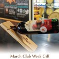 Wooden Wine Bottle Stand Club Week Gift