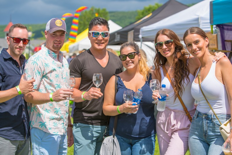 Group of friends at the ADK Wine and Food Festival