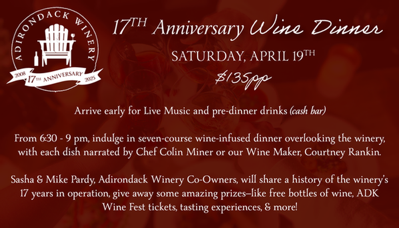 Wine Dinner Summary