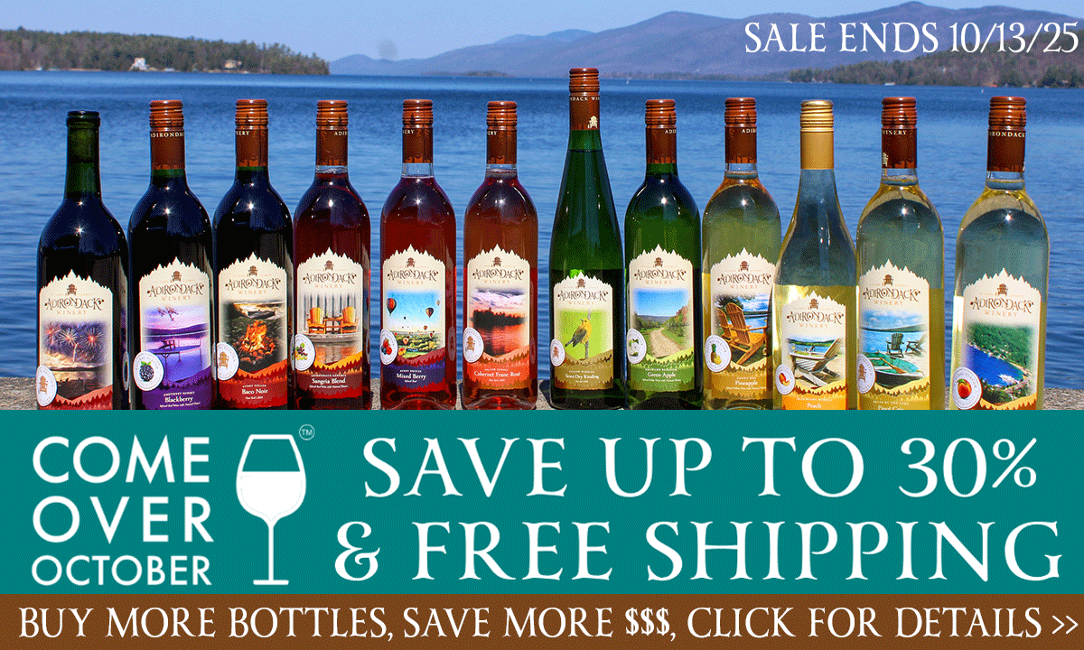 adirondack winery Come over october sale