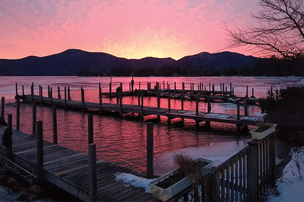 Sunset over lake - photo credits: Brian Reepmeyer