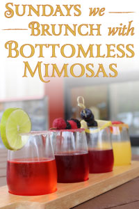 Sundays We Brunch with Bottomless Mimosas