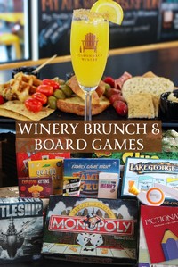 winery brunch and board games