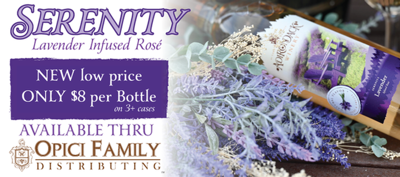 Serenity Lavender Infused Wine from Adirondack Winery