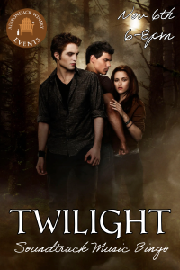 Twilight Soundtrack Music Bingo
