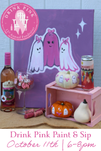 Uncork & Craft: Drink Pink Paint and Sip