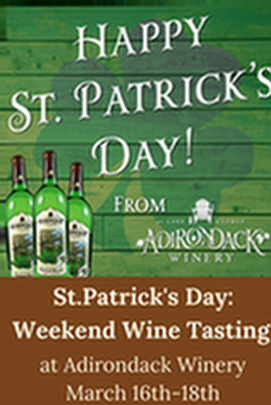 St. Patrick's Day Weekend at Adk Winery - 3/16-3/18