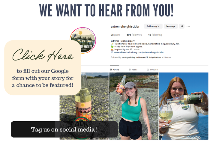 Tag us on social media or fill out our form!