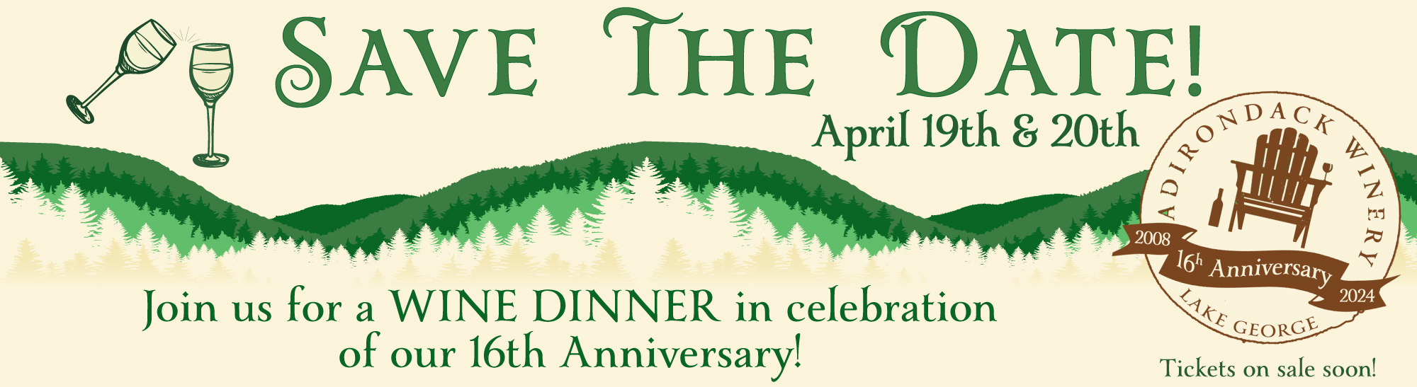Adirondack Winery 16th Anniversary Events