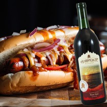 Hot dogs pair well with Pinot Noir