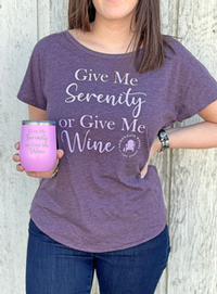 Give Me Serenity or Give Me Wine Sippy Cup!
