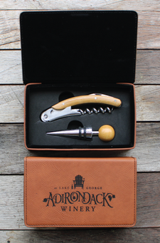 Leather 2 Piece Wine Tool kit 1