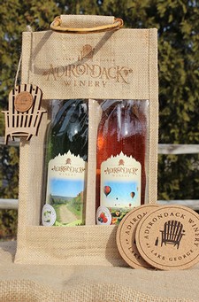 2 Bottle Burlap Gift Bag Bundle With Orchard Blossom & Berry Breeze