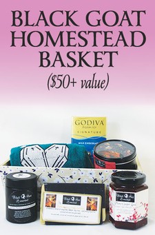 Drink Pink Raffle Ticket - Black Goat Homestead Basket 1
