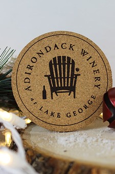 Adirondack Winery - Products - Adirondack Winery Logo Cork Coaster