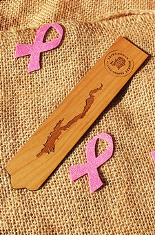 Lake George Wooden Bookmark with ADK Winery Logo