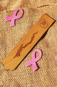 Lake George Wooden Bookmark with ADK Winery Logo 1