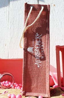 Adirondack Winery Burlap Gift Bag 1