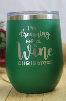 Green Sippy - I'm Dreaming of a Wine Christmas 1
