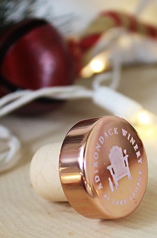 Adirondack Winery Metallic Bottle Stopper - Rose Gold 1