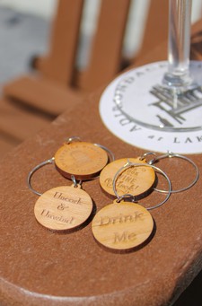 Adirondack Winery Wooden Wine Charms