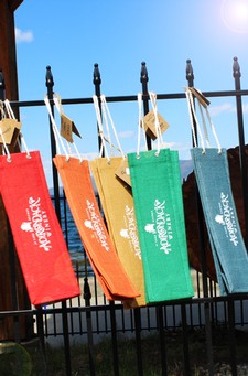 Adirondack Winery Burlap Gift Bag 1