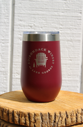 16.oz ADK Winery Logo Stainless Steel Wine Tumbler Sippy Cup- Maroon