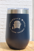 16oz. ADK Winery Logo Stainless Steel Wine Tumbler Sippy Cup- Navy