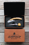 Leather 2 Piece Wine Tool kit
