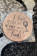 Cork Trivet - Love to Cook with Wine