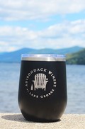 ADK Winery Logo Stainless Steel Wine Tumbler Sippy Cup - Black