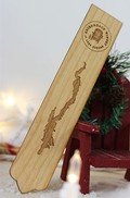 Lake George Wooden Bookmark with ADK Winery Logo