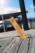 Lake George Wooden Bookmark with ADK Winery Logo