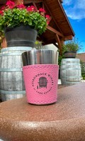 DP- Pink Logo Leather Shot Glass