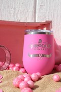 Drink Pink Logo Stainless Steel Wine Tumbler Sippy Cup