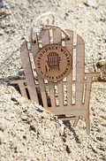 Adirondack Winery Chair Flat Wooden Ornament