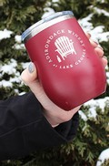 ADK Winery Logo Stainless Steel Wine Tumbler Sippy Cup - Maroon