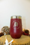 16.oz ADK Winery Logo Stainless Steel Wine Tumbler Sippy Cup- Maroon