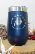 16oz. ADK Winery Logo Stainless Steel Wine Tumbler Sippy Cup- Navy
