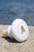 White Porcelain Logo Stopper