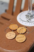 Adirondack Winery Wooden Wine Charms