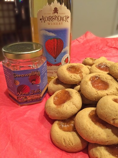Soaring Strawberry Wine Infused Shortbread Cookies