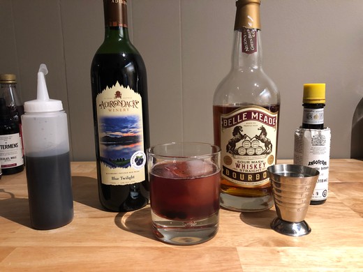 Cinnamon Blueberry Old Fashioned
