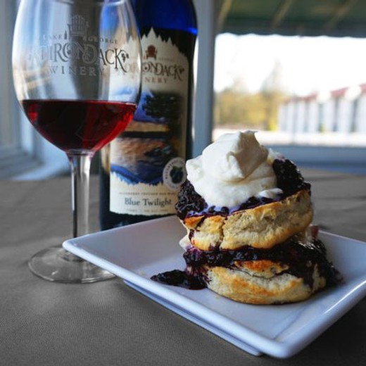 Amethyst Sunset Blackberry Shortcake w/ Soaring Strawberry Whipped Cream