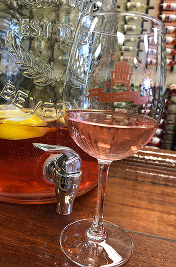 Lemon-Raspberry Rosé Spritzer