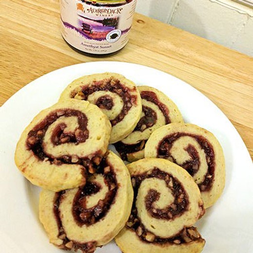 Wine Jelly Pinwheels