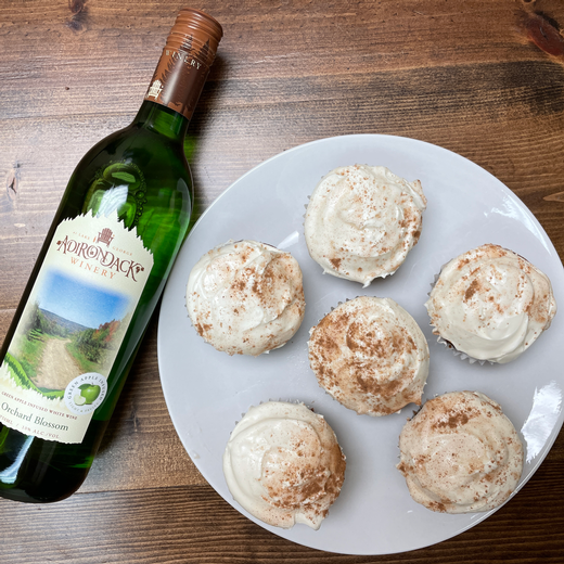 Pumpkin Cupcakes with Orchard Blossom Glaze