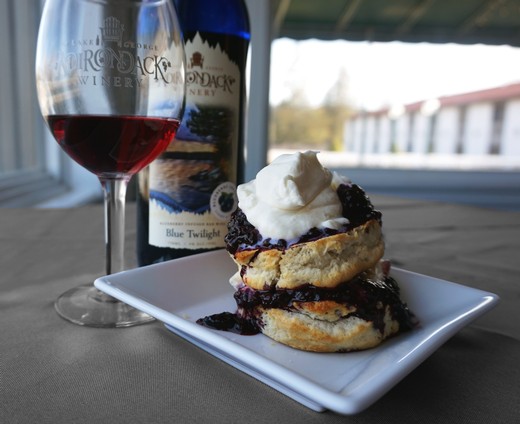 Amethyst Sunset Blackberry Shortcake w/ Soaring Strawberry Whipped Cream